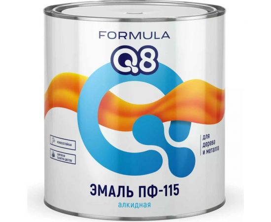 Эмаль ПРЕСТИЖ ПФ-115 FORMULA Q8 алкидная, глянцевая, 2.7 кг, желто-коричневая 134918 