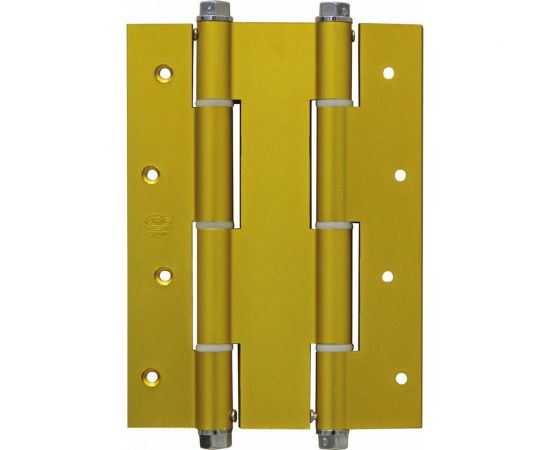 Пружинная петля Amig (двойная; алюминий; покрытие золото) 3035-180х133,5х4 ORO 