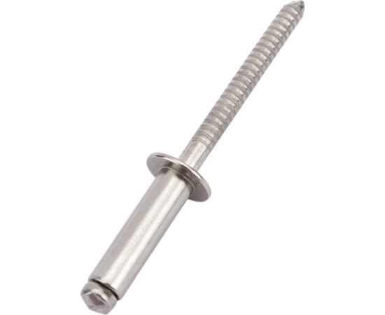 Вытяжная нержавеющая заклепка со стандартным бортиком KREPFIELD 4,8x16 мм, ART 9052, А2, 100 шт. 9052ЗАКЛЕПКА4,8Х16А2-100 