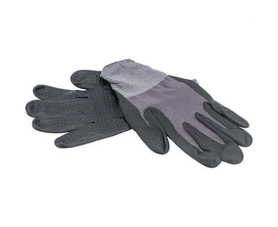 Трикотажные полиэфирные перчатки с нитриловым покрытием с ПВХ-напылением Gigant размер 10 GGPP-110 – изображение 2