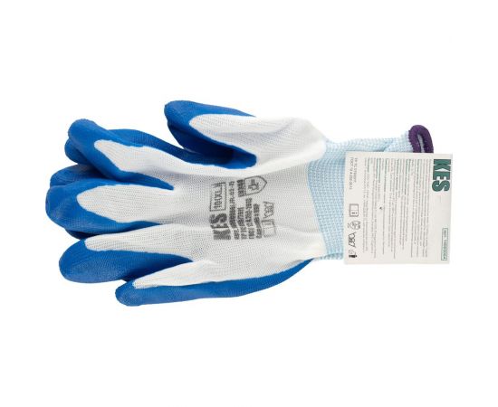 Перчатки из полиэстера КЭС, гладкий нитрильный облив ладони, размер 10/XL 14000004 JR-02-2 – изображение 2
