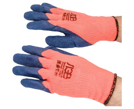 Акриловые перчатки с покрытием из текстурированного латекса Gigant Сигнал размер 10 GGA-110 – изображение 2