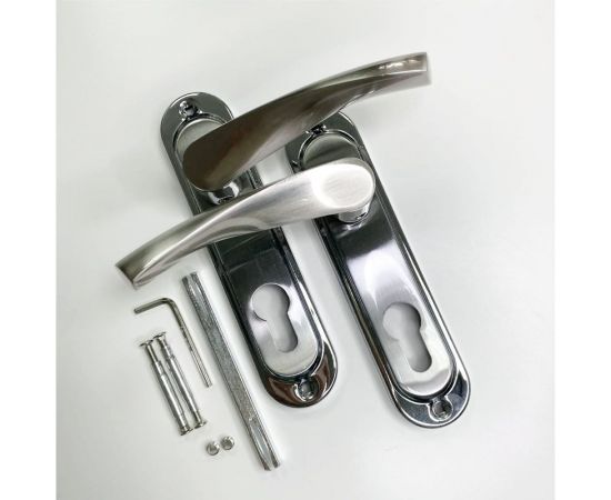 Ручка на планке VETTORE 61.323 mini SN/CP сатин/хром 20335 – изображение 2