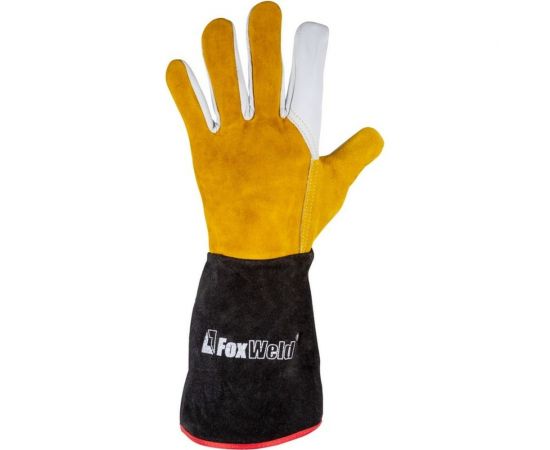 Кожаные мягкие краги Foxweld ПРОФ КС-01 8495 – изображение 2