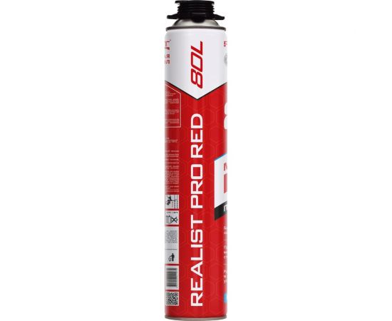 Пена монтажная REALIST PRO Red 80 л, зимняя 4602009041075 – изображение 2