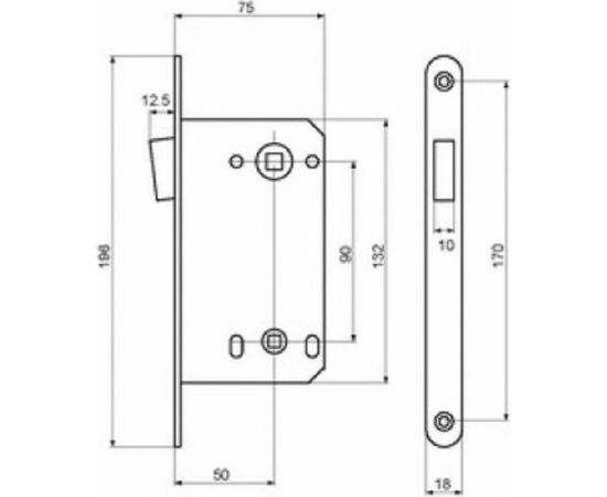 Магнитная защелка PALIDOREL2090 SN (никель), с/у 98761183 – изображение 2