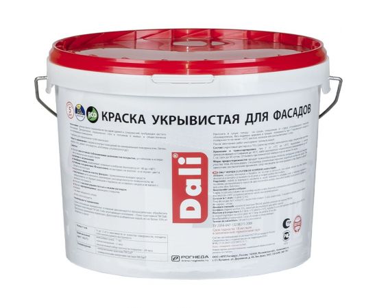 Фасадная краска DALI ФАСАДНАЯ матовая укрывистая 9 Л 1 20245 – изображение 2