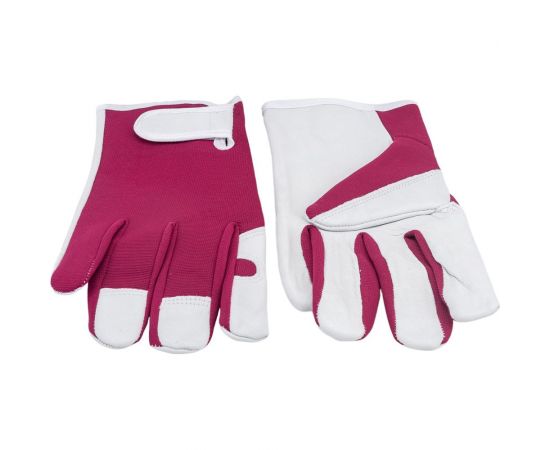 Комбинированные перчатки со спилком Gigant на липучке, размер 10 GGL-210 – изображение 3