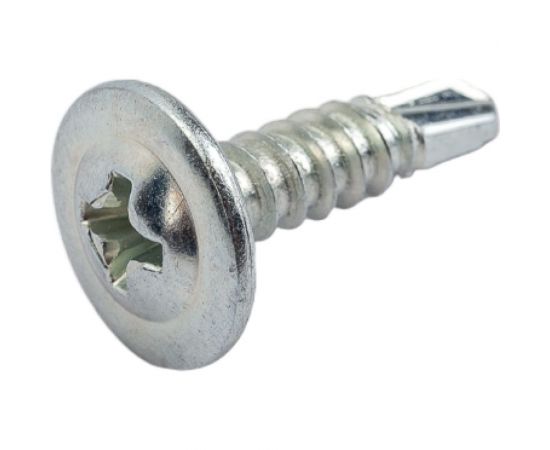 Саморезы Gigant 4,2x16, полусфера, сверло, цинк, 1 кг 123574 – изображение 3