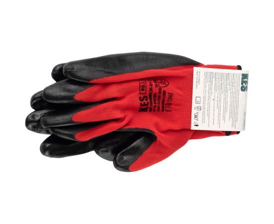 Перчатки из полиэстера КЭС, латексный облив ладони, размер 9/L 14000001 JR-01-1 – изображение 3