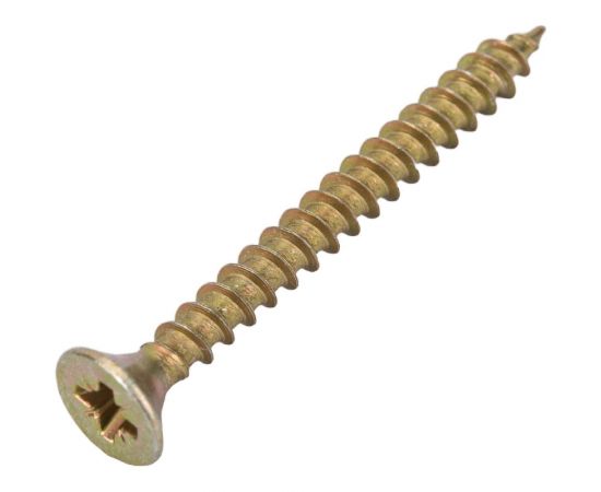 Универсальные шурупы Gigant 4,0x40, жёлтый цинк, 1 кг 123725 – изображение 3