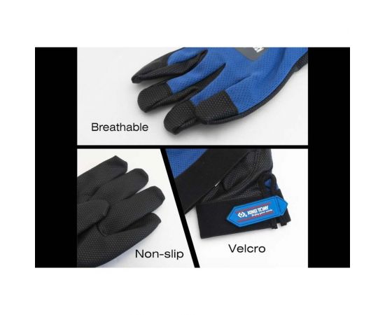 Универсальные перчатки с полиуретаном KING TONY р. L 9TH41-L – изображение 3