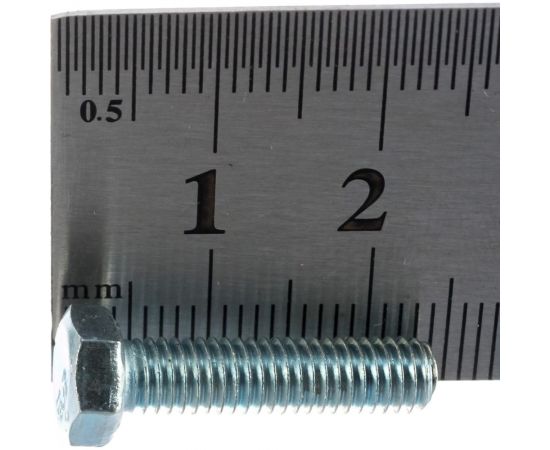 Болты МТК DIN 933 полная резьба 5.8 оцинк. 1 кг (примерно 250 шт) 5,0 x 20 114833 – изображение 3