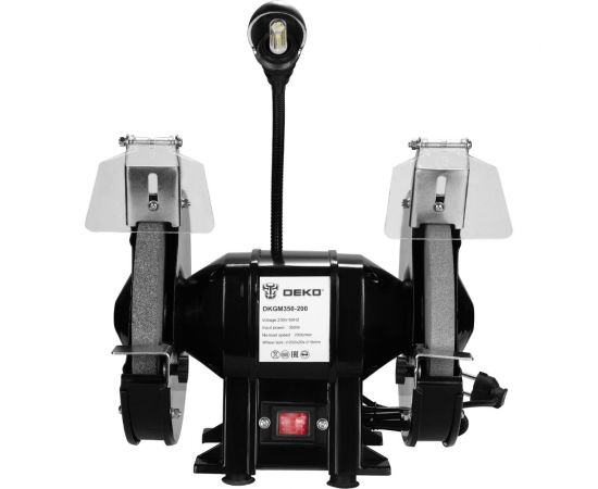 Заточной станок DEKO DKGM400-200, с лампой 063-4324 – изображение 3