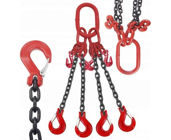 Цепной четырехветвевой строп с крюками укоротителями ООО КанТраст 4СЦ 17/4000 4STS17004000R – изображение 3