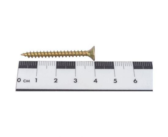 Универсальные шурупы Gigant 4,0x40, жёлтый цинк, 1 кг 123725 – изображение 5