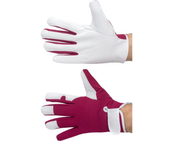 Комбинированные перчатки со спилком Gigant на липучке, размер 10 GGL-210 – изображение 6