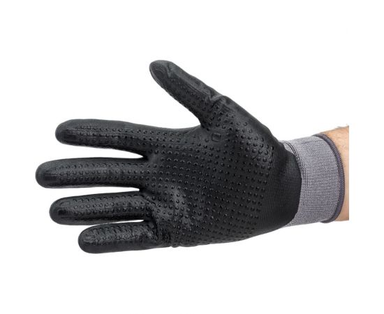 Трикотажные полиэфирные перчатки с нитриловым покрытием с ПВХ-напылением Gigant размер 10 GGPP-110 – изображение 8