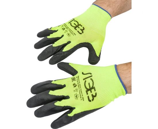 Нейлоновые перчатки с покрытием вспененным латексом Gigant размер 10 GGN-110 – изображение 9