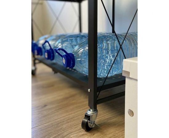 Металлический стеллаж ГЕЛЕОС Атлант-3, 3 полки, складной, размер 730x400x885 мм, черный АСТ-31 – изображение 10