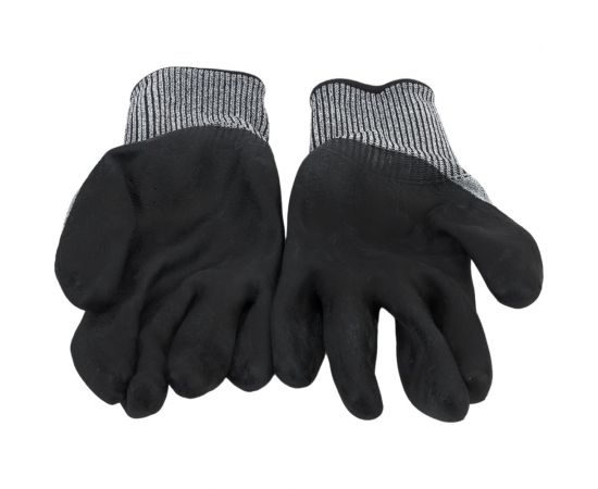 Трикотажные полиэфирные перчатки с покрытием вспененным латексом и антивибрационными накладками Gigant размер 10 GGPL-110 – изображение 10