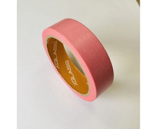 Малярная лента для деликатных поверхностей X-Glass (бумага Washi) розовая, 25мм х 25м УТ0010134 