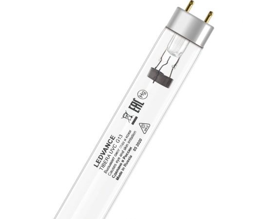 Безозоновая УФ-лампа LEDVANCE T8 G13 УTIBERA UVC 25W G13 4058075499225 