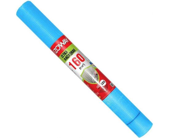 Фасадная сетка Izoway синяя, 5х5 мм, 160 г/м2, 30 м 17770 
