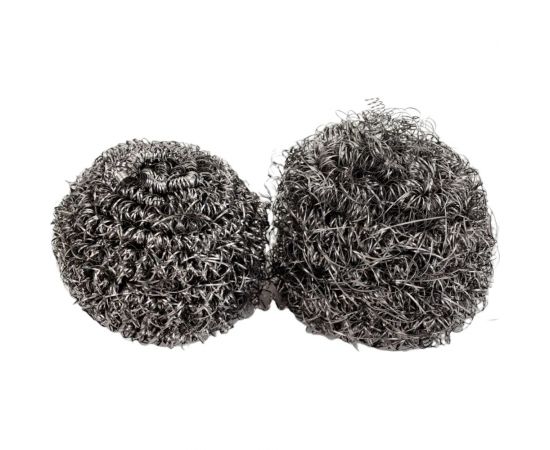 Мочалка для посуды ANTELLA Атолл металлическая, спиральная, 18гр, 2 шт 3754 