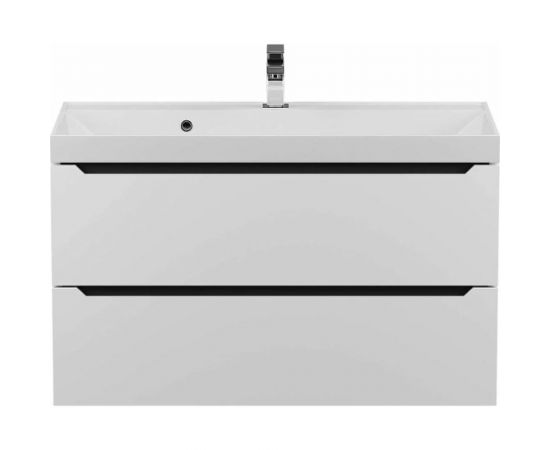 Тумба под раковину для ванной комнаты uperwood Tanos подвесная_80 см, белая/графит 2930205142 