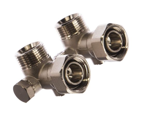 Узел нижнего подключения для однотрубной системы STOUT угловой 3/4 SVH 0003 000020 RG008Q0F4QC2QK 