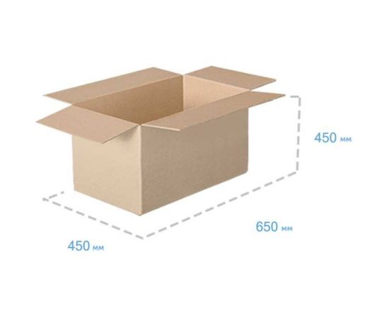 Картонная коробка ООО Павлово-Посадский Гофрокомбинат 650х450х450 мм Т-23 С 140161 