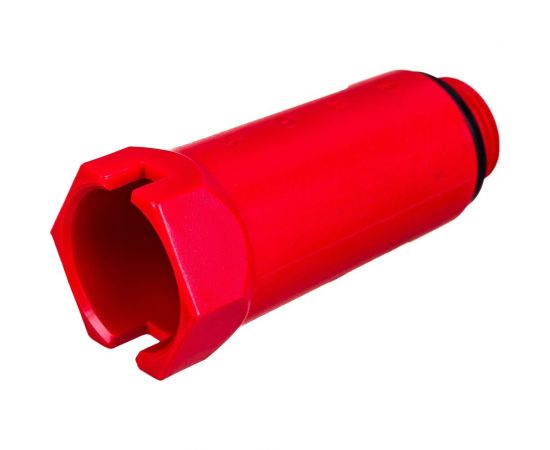 Монтажная заглушка Uni-Fitt Н 1/2"", с прокладкой, красная 608R2000 