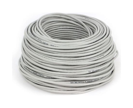 Кабель SkyNet Standart UTP indoor 4x2x0,48, медь FLUKETEST категории 5e одножильный 100м box серый CSS-UTP-4-CU/100 