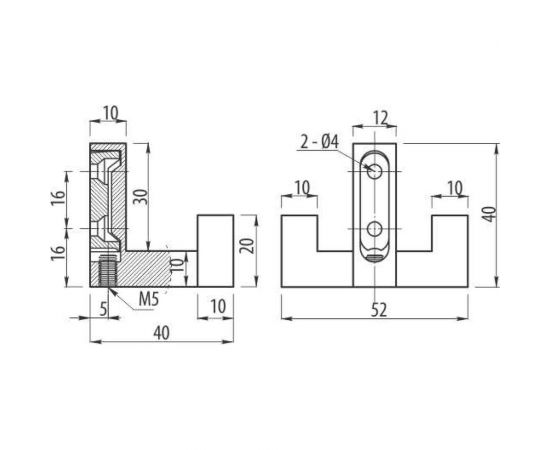 Мебельный крючок GTV черный WZ-K2202-CZ – изображение 2