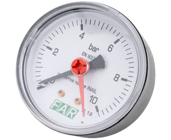 Редуктор хром FAR 3/4"" НР-НР, с манометром FA 2815 34 – изображение 2