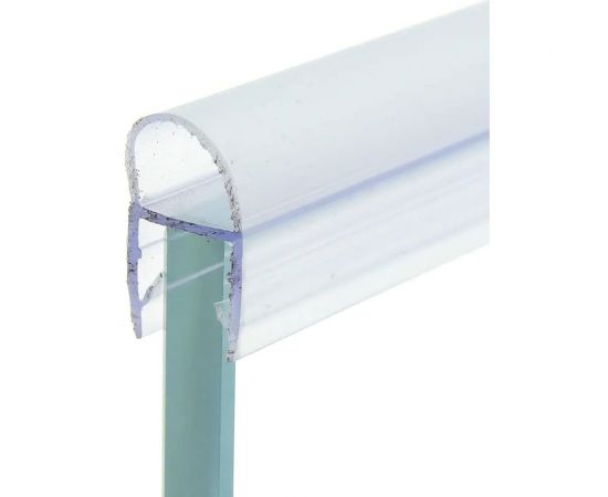 Уплотнительный профиль распашной двери SERVICE PLUS дверь-стена, 90 град, t=10 мм, l=2200 мм, пвх, прозрачный BK-700T10 – изображение 2