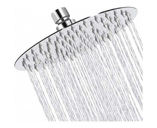 Потолочная лейка для душа OUTE круглая, 25x25 см, матовый хром, с шарниром TH99S-10 – изображение 2