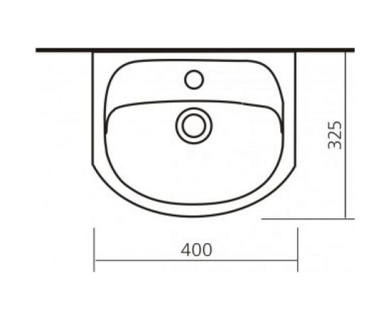 Умывальник Sanita Mango 40 УП белый, ВКС 00008311 – изображение 3