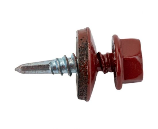 Кровельный саморез КРЕП-КОМП 4,8x19, RAL3009, оксидно-красный, 250 шт. ск48193009кф – изображение 3