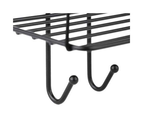 Прямая полка ЧМЗ лофт 35x11x63,8 см., цвет черный 513-003-01 – изображение 3