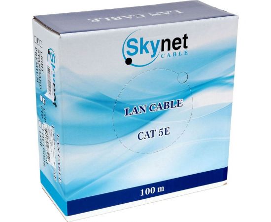 Кабель SkyNet Standart UTP indoor 4x2x0,48, медь FLUKETEST категории 5e одножильный 100м box серый CSS-UTP-4-CU/100 – изображение 3