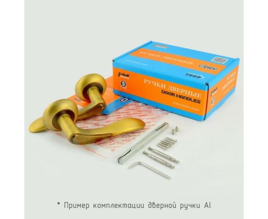 Дверная ручка НОРА-М 105А AL мат.кофе 15502 – изображение 5