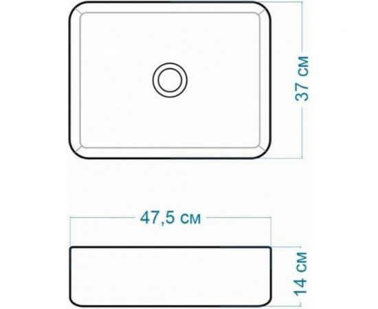 Раковина Teymi Helmi 50 накладная, белая 00-00256786 – изображение 7