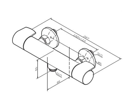 Смеситель для душа AM.PM X-Joy с ТМС, хром F85A40000 – изображение 8