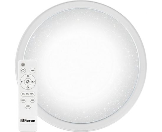 Светодиодный управляемый светильник FERON AL5000, 70W, 3000К-6500K, 5300Lm, IP20, белый, 41584 