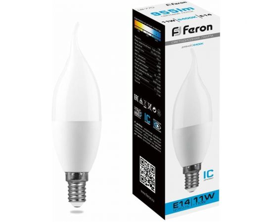 Светодиодная лампа FERON 11W 230V E14 6400K, LB-770 25952 