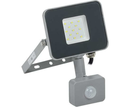 Светодиодный прожектор IEK СДО 07-10Д, серый, с датчиком движения, IP54 LPDO702-10-K03 