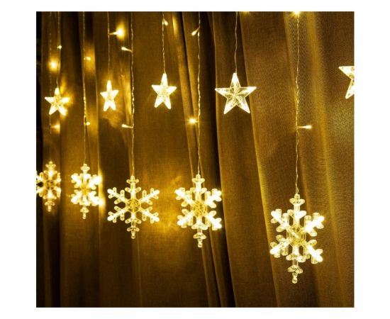 Электрическая гирлянда-занавес Winter Glade 126 ламп теплый белый CB114 