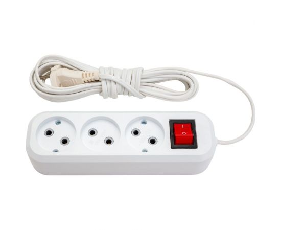 Сетевой удлинитель ПЕРЕСВЕТ+ Р/С-3 с переключателем шнур ШВВП 2*0,75 -5м 4620003920271 